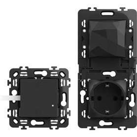 Kit de inicio para conexion con Netatmo BTICINO RG4501C Classia Dark