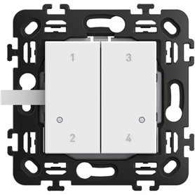 Comando 4 escenarios para conexion con Netatmo BTICINO RW4575CW Classia Blanco