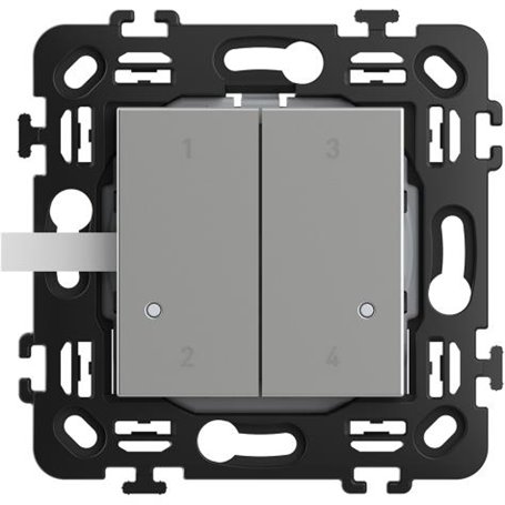 Comando 4 escenarios para conexion con Netatmo BTICINO RA4575CW Classia Aluminio