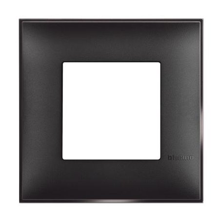 Placa embellecedora 2 modulos BTICINO R4802BG Classia Dark