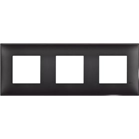 Placa embellecedora 2x3 modulos BTICINO R4802M3BG Classia Dark