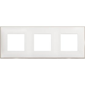 Placa embellecedora 2x3 modulos BTICINO R4802M3WS Classia Blanco satinado