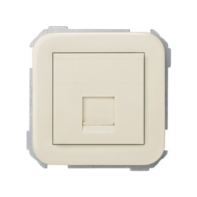 Tapa informatica conector RJ45 64x65mm 31085-61 Marfil