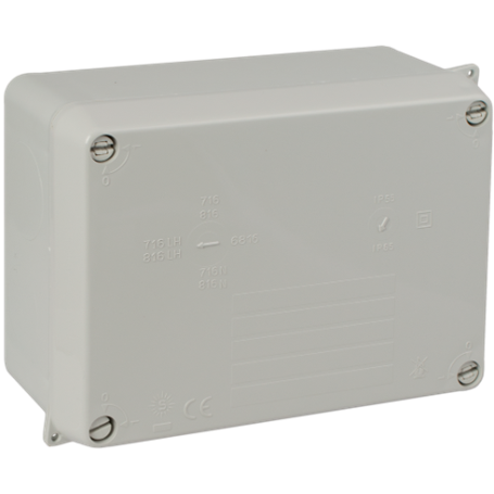 Caja estanca 153x110x65 mm sin conos SOLERA 816 Gris