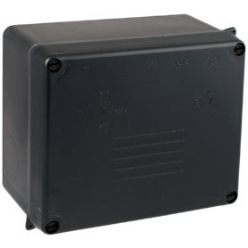 Caja estanca 160x135x70 mm sin conos SOLERA 817N Negro
