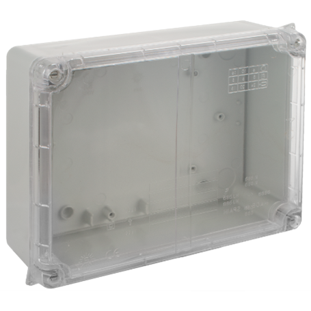 Caja estanca 220x170x80 mm sin conos SOLERA 6886 Gris y transparente
