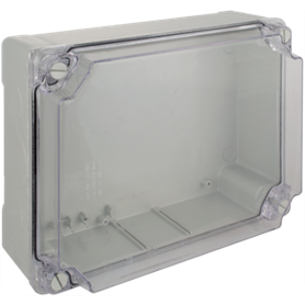 Caja estanca 310x240x125 mm sin conos SOLERA 100887TP Gris y transparente