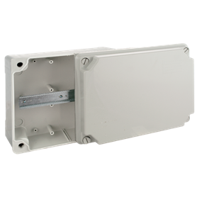 Caja estanca 310x240x125 mm sin conos y perfil Din SOLERA 100887G Gris