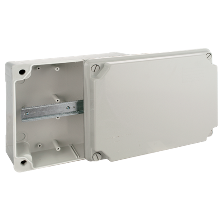 Caja estanca 310x240x125 mm sin conos y perfil Din SOLERA 100887G Gris