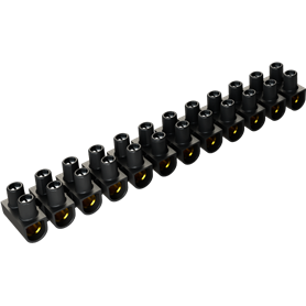 Regleta conexion 12 bornes 2,5mm² 18A 450V SOLERA RE2,5/10N Negro