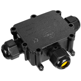 Caja estanca BLACK IP68 70x57x30mm 4 polos SOLERA BK-3PT