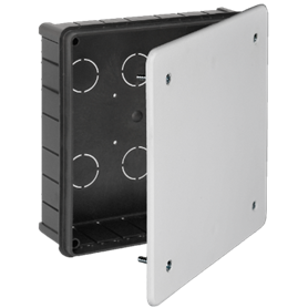Caja conexion empotrar Deribox 200x200x65mm Tapa con tornillos SOLERA 320