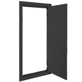 Marco y puerta metálico para hueco obra 304x595mm SOLERA KIT-MRP42NG Grafito