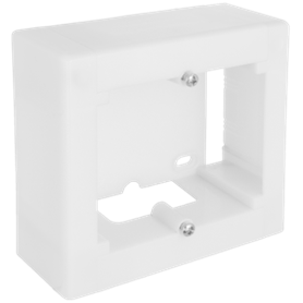 Caja mecanismos superficie 94x96x43 1 elemento SOLERA 9 Blanco