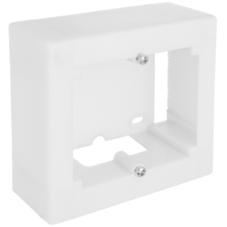 Caja mecanismos superficie 94x96x43 1 elemento SOLERA 9 Blanco