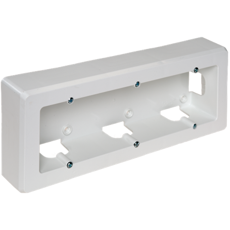 Caja mecanismos 3 elementos 235x96x43mm SOLERA 93 Blanco