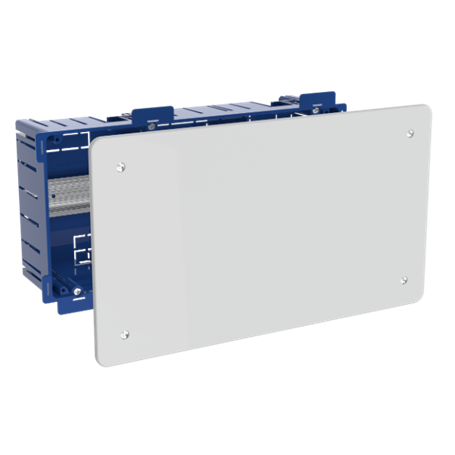 Caja conexion empotrar en tabique hueco BLUE 300x150x75mm caja con carril Din SOLERA 5530GWD