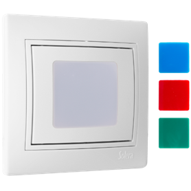 Piloto de escalera con reserva 3h monobloc serie Europa SOLERA ERP90CR3U Blanco