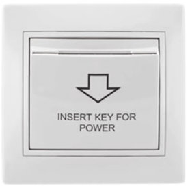 Interruptor de tarjeta de empotrar monobloc serie Europa SOLERA ERP01TU Blanco