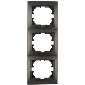 Marco vertical para 3 elementos serie Europa SOLERA ERP63NGU Grafito