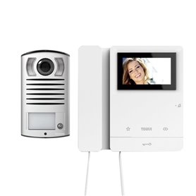 Kit Videoportero superficie 2 hilos Tegui Linea 2000 (2 viviendas) y monitor Serie 8 378122