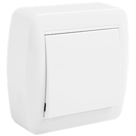 Conmutador de cruce 10AX 250V de superficie serie Mural SOLERA MUR09U Blanco