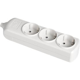 Base múltiple de 3 tomas 2P+T, 16A 250V sin cable serie 8000 SOLERA 8003