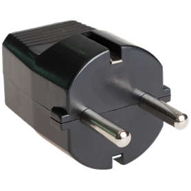 Clavija 2P+T 16A 250V color negro SOLERA 6428N