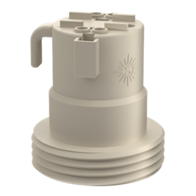 Portalamparas E-27 para obras 4A 250V color blanco SOLERA 161QC