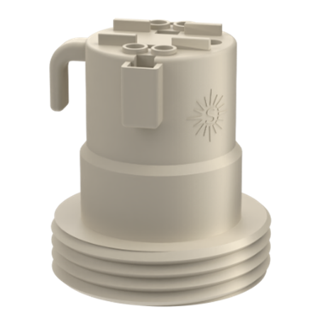 Portalamparas E-27 para obras 4A 250V color blanco SOLERA 161QC