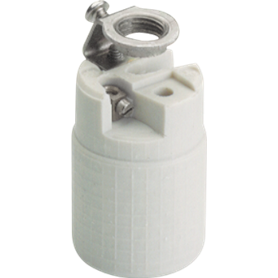 Portalamparas porcelana E-14 2A 250V color blanco SOLERA 479A