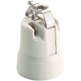 Portalamparas porcelana E-27 4A 250V color blanco SOLERA 678B