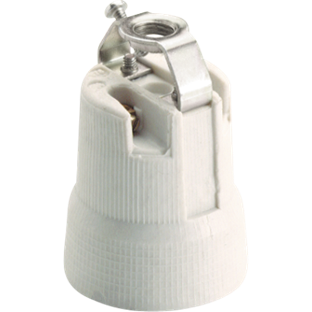 Portalamparas porcelana E-27 4A 250V color blanco SOLERA 678B