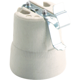 Portalamparas porcelana E-27 4A 250V color blanco SOLERA 678G