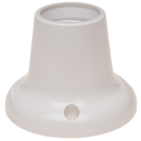 Portalamparas zocalo recto E-27 4A 250V color blanco SOLERA 6511