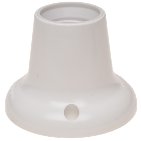 Portalamparas zocalo recto E-27 4A 250V color blanco SOLERA 6511