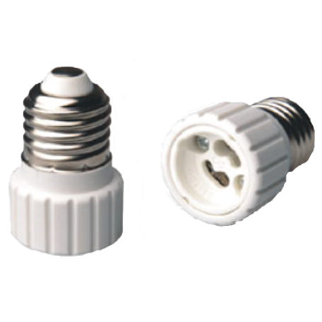 Adaptador portalampara de E27 a GU10 color blanco SOLERA AD27-10