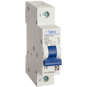 Interruptor magnetotermico 1P 50A curva C SOLERA CBM150