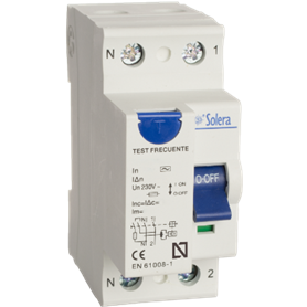 Diferencial 2P 2 modulos 63A clase AC SOLERA RCB2P6330