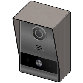 Caja de superficie placa MILO 1L MEET aluminio FERMAX 95181