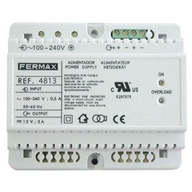 Alimentador Din6 100-240VAC/12VDC-2A 50-60Hz FERMAX 4813