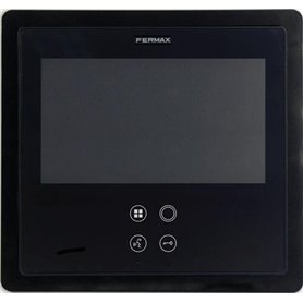 Marco decorativo Negro SMILE repuesto empotrar 7" FERMAX 6560
