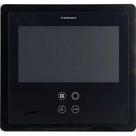 Marco decorativo Negro SMILE repuesto empotrar 7" FERMAX 6560