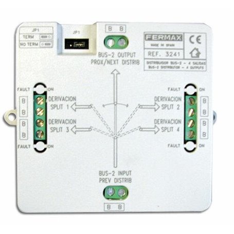 Distribuidor 4 salidas BUS2 repuesto FERMAX 3241