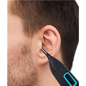 Corta pelo nasal, oreja, patillas azul/negro SYTECH SY-NT19