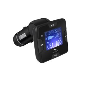 Transmisor FM display Lcd, usb, SD/MMC negro SYTECH SY-1528