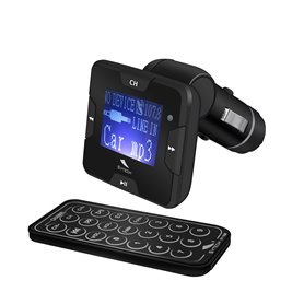 Transmisor FM display Lcd, usb, SD/MMC negro SYTECH SY-1528