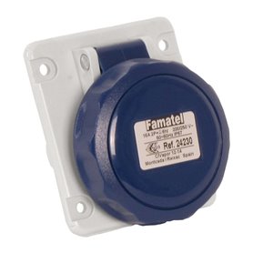 Base empotrar inclinada CETAC 2P+TT 16A FAMATEL 24230 230V IP67