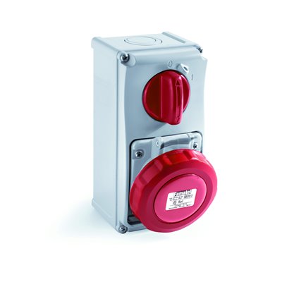 Base empotrar vertical 3P+T 32A IP67 380-440V FAMATEL 26028 SpeedPro