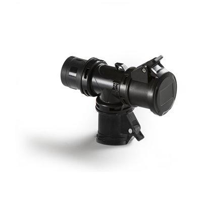 T-Power eventos 2 bases+clavija 16A con prensaestopas M20 16A IP54 230V 50/60Hz FAMATEL 17122 